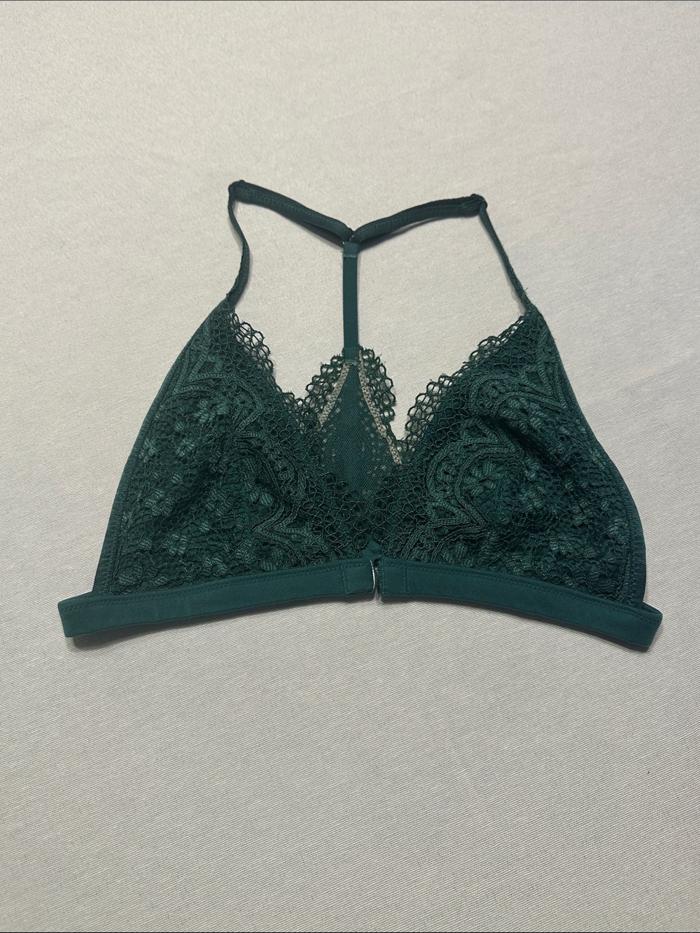Victoria's Secret Forest Green Lace Racerback Bralette 💚